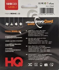 Imro 10, 128 GB, UHS-I ADP цена и информация | Карты памяти для телефонов | hansapost.ee