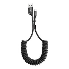 Baseus Spring-loaded USB-C cable 1m 2A (Black) цена и информация | Кабели и провода | hansapost.ee