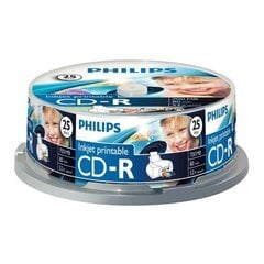 Philips CD-R 80 700MB CAKE BOX 25 hind ja info | Vinüülplaadid, CD, DVD | hansapost.ee