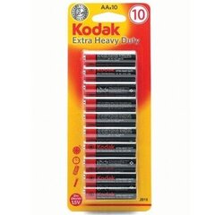 Батарейки KODAK R6-10BB EXTRA HEAVY DUTY AA, 10 шт. цена и информация | Kodak Освещение и электротовары | hansapost.ee