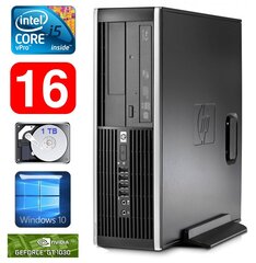 HP 8100 Elite SFF i5-650 16GB 1TB GT1030 2GB DVD WIN10 цена и информация | Стационарные компьютеры | hansapost.ee