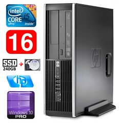 HP 8100 Elite SFF i5-650 16GB 240SSD+2TB DVD WIN10Pro hind ja info | Lauaarvutid | hansapost.ee