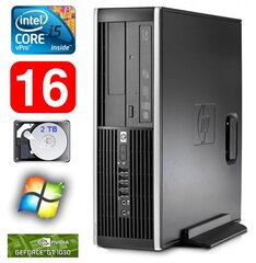 HP 8100 Elite SFF i5-650 16GB 2TB GT1030 2GB DVD WIN7Pro цена и информация | Стационарные компьютеры | hansapost.ee