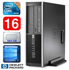 HP 8100 Elite SFF i5-650 16GB 960SSD DVD WIN10 цена и информация | Стационарные компьютеры | hansapost.ee