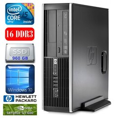 HP 8100 Elite SFF i5-650 16GB 960SSD GT1030 2GB DVD WIN10 цена и информация | Стационарные компьютеры | hansapost.ee