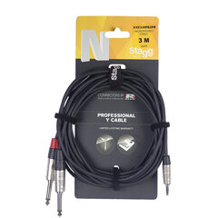 Stagg NYC3/MPS2PR, Aux 3.5 mm/Aux 6.3 mm, 3 m hind ja info | Juhtmed ja kaablid | hansapost.ee