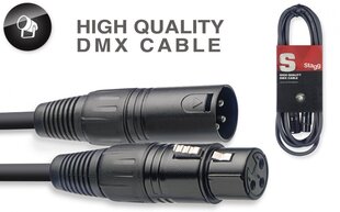 DMX кабель Stagg XLR/f - XLR/m 5м цена и информация | Кабели и провода | hansapost.ee