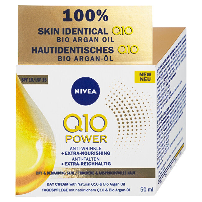 Nivea Q10 Power Anti-Wrinkle + Extra Nourishing päevakreem 50 ml цена и информация | Näokreemid | hansapost.ee