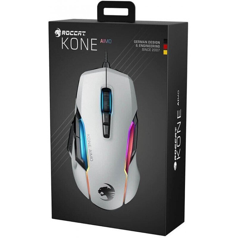 Roccat Kone AIMO Remastered, valge hind ja info | Arvutihiired | hansapost.ee