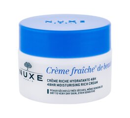 NUXE Creme Fraiche de Beauté 48HR Moisturising Rich Cream päevakreem naistele 50 ml цена и информация | Кремы для лица | hansapost.ee