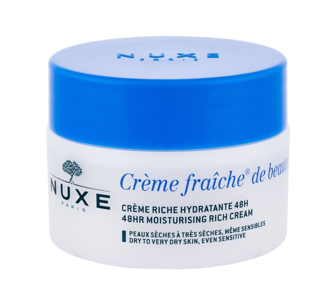 NUXE Creme Fraiche de Beauté 48HR Moisturising Rich Cream päevakreem naistele 50 ml цена и информация | Näokreemid | hansapost.ee