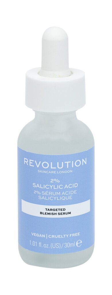 Näoseerum Revolution Skincare 2% Salicylic Acid, 30 ml цена и информация | Näoõlid, ampullid ja seerumid | hansapost.ee