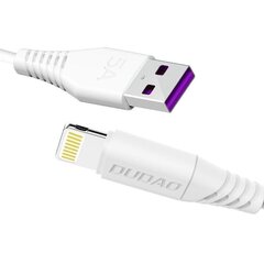 Dudao USB / välkkiire laadimise andmekaabel 5A 1m valge (L2L 1m valge) hind ja info | Mobiiltelefonide kaablid | hansapost.ee