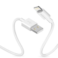 Dudao USB / Lightning andmelaadimiskaabel 3A 1m valge (L1L valge) hind ja info | Mobiiltelefonide kaablid | hansapost.ee