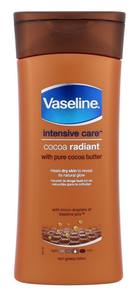 Ihupiim Vaseline Intensive Care Cocoa Radiant 200 ml цена и информация | Kehakreemid, kehaõlid ja losjoonid | hansapost.ee