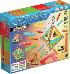 Geomag Confetti, 32 osa цена и информация | Конструкторы и кубики | hansapost.ee