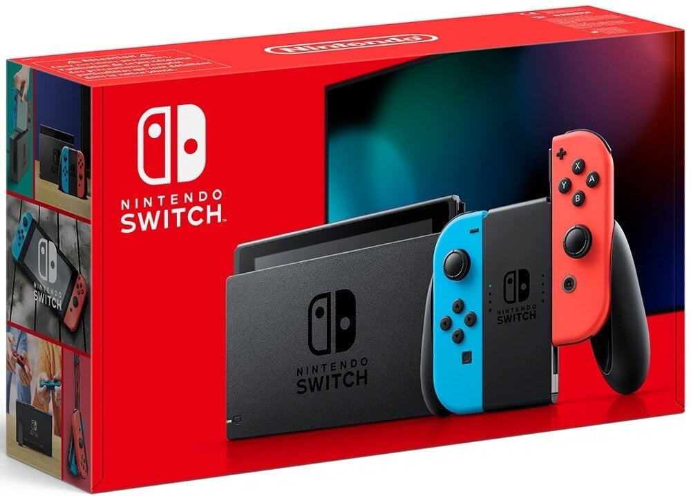 Mängukonsool Nintendo Switch V2 32GB, sinine/punane + Joy-Con juhtpuldid цена и информация | Mängukonsoolid | hansapost.ee