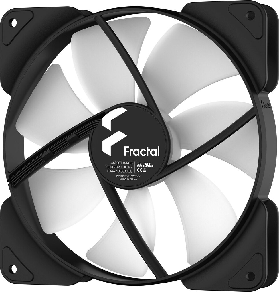 Fractal Design Aspect 14 RGB PWM Black F hind ja info | Arvuti ventilaatorid | hansapost.ee