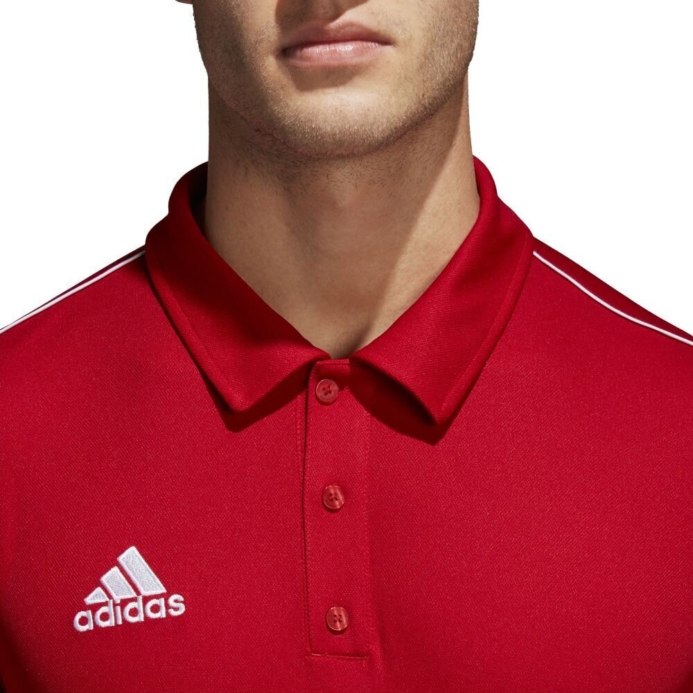 T-särk meestele Adidas Core 18 Polo CV3591, punane hind ja info | T-särgid meestele | hansapost.ee