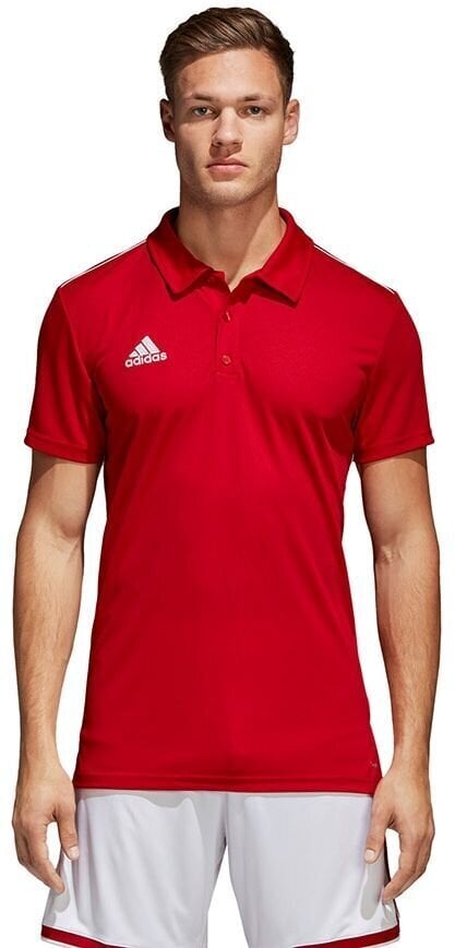 T-särk meestele Adidas Core 18 Polo CV3591, punane hind ja info | T-särgid meestele | hansapost.ee