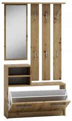 Комплект мебели для прихожей Gar, коричневый цена и информация | Комплекты в прихожую | hansapost.ee