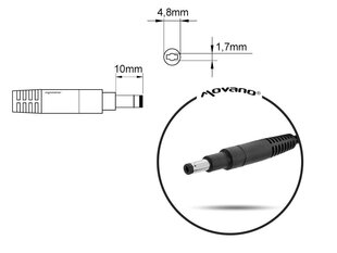 Mitsu 19.5V, 3.33A, 65W цена и информация | Зарядные устройства для ноутбуков | hansapost.ee