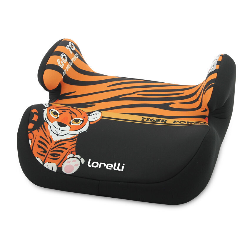 Turvaiste Lorelli Topo Comf, 15-36 kg, Tiger Black-Orange hind ja info | Turvatoolid ja turvahällid | hansapost.ee