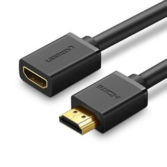 Ugreen HD107 Кабель HDMI FullHD, 3D, 2 м, черный цена и информация | Кабели и провода | hansapost.ee
