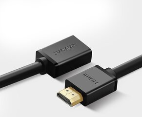 Ugreen HD107 HDMI -kaabel FullHD, 3D, 2 m, must hind ja info | Juhtmed ja kaablid | hansapost.ee