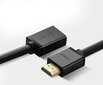 Ugreen HD107 HDMI -kaabel FullHD, 3D, 2 m, must цена и информация | Juhtmed ja kaablid | hansapost.ee