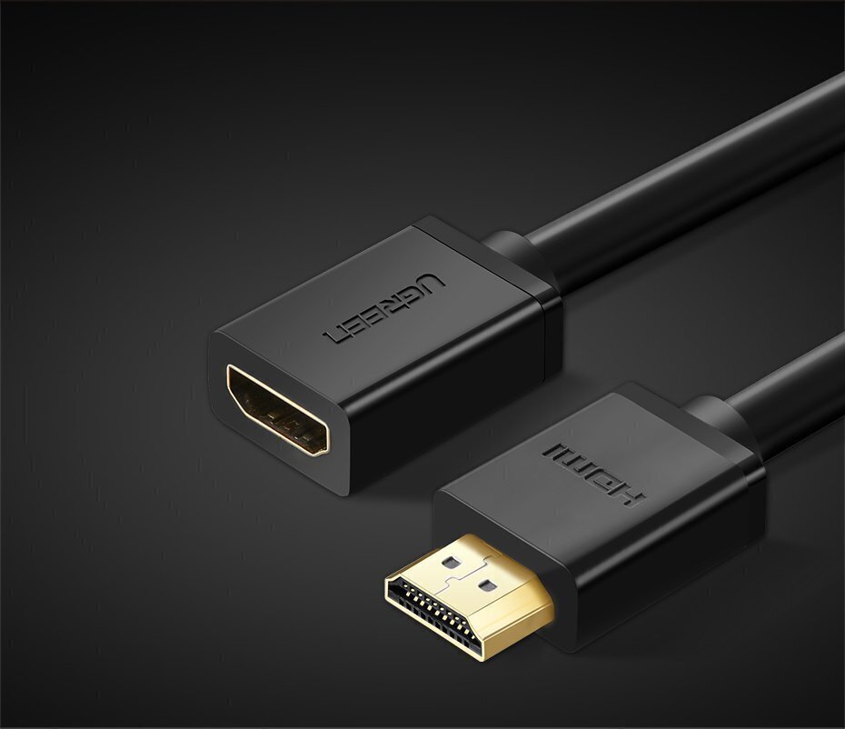 Ugreen HD107 HDMI -kaabel FullHD, 3D, 2 m, must цена и информация | Juhtmed ja kaablid | hansapost.ee