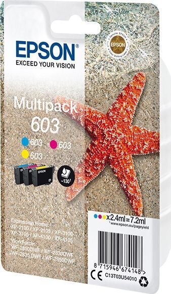 EPSON STARFISH MULTIPACK 3-COLOURS 603 INK цена и информация | Tindiprinteri kassetid | hansapost.ee