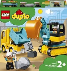 10931 LEGO® DUPLO Грузовик и гусеничный экскаватор цена и информация | Конструкторы и кубики | hansapost.ee