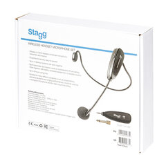 Juhtmevaba mikrofon kõrvale (headset) Stagg SUW 12H-BK hind ja info | Mikrofonid | hansapost.ee