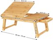 Sülearvuti laud Songmics 54,5x29 cm, pruun цена и информация | Arvutilauad, kirjutuslauad | hansapost.ee