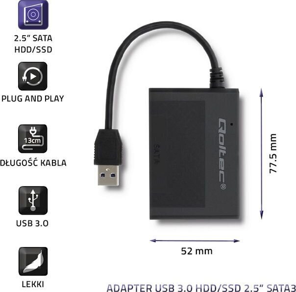 Qoltec 50644 hind ja info | Arvutikomponentide tarvikud | hansapost.ee