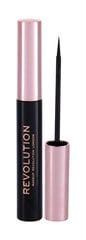 Vedel silmalainer Makeup Revolution London 4.5 ml, Black hind ja info | Lauvärvid, ripsmetušid ja silmapliiatsid | hansapost.ee