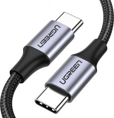 Ugreen USB Type C - USB Type C cable Quick Charge 480 Mbps 60 W 3 A 1 m black and gray (US261 50150) цена и информация | Кабели для телефонов | hansapost.ee