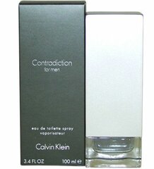 <p>Позвольте <strong>100% оригинальным Мужская парфюмерия Contradiction Calvin Klein EDT (100 ml)</strong> удивить вас и создайте неповторимый образ, используя эти эксклюзивные <strong>мужские духи </strong>с уникальным, индивидуальным ароматом. Откройте для себя <strong>100% оригинальные продукты Calvin Klein</strong>!</p><br /><ul><li>Мощность: 100 ml</li><li>Пол: Мужской</li><li>Тип: EDT (Eau de Toilette)</li><li>Название аромата: Contradiction</li></ul> цена и информация | Мужские духи | hansapost.ee