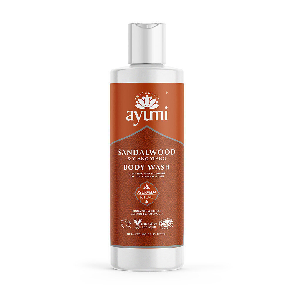 Lõõgastav dušigeel Ayumi Sandalwood & Ylang Ylang 250 ml hind ja info | Dušigeelid, õlid | hansapost.ee