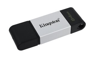 Kingston Data Traveler 80, 64GB, USB-C цена и информация | USB накопители данных | hansapost.ee