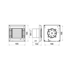 Tõmbeventilaator Awenta A-Matic, 100mm цена и информация | Vannitoa ventilaatorid | hansapost.ee