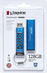 KINGSTON 128GB Keypad USB 3.1 Gen1 AES hind ja info | Mälupulgad | hansapost.ee