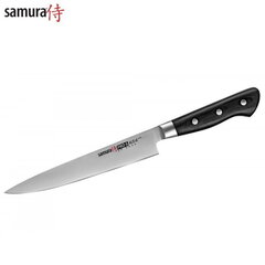 Универсальный кухонный нож для Нарезки Samura PRO-S, 200mm из AUS 8 Японской стали 58 HRC цена и информация | Ножи и аксессуары для них | hansapost.ee