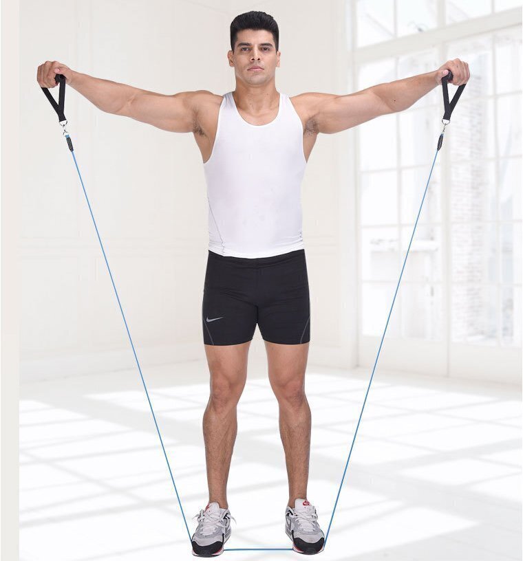 Wozinsky 11 komplekti käepidemetega harjutusvöösid Stretch Fitnessi kodukomplekt sisaldab 5 virnastatavat harjutusriba koos kandekotiga (WRTS5-01) цена и информация | Treeningkummid | hansapost.ee