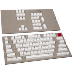 Механические клавиши Glorious PC Gaming Race Mechanical Keyboard Keycaps, белые цена и информация | Клавиатура с игровой мышью 3GO COMBODRILEW2 USB ES | hansapost.ee