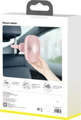 Car fan / fan Baseus Natural Wind (pink) цена и информация | Автомобильные электропринадлежности 12V | hansapost.ee