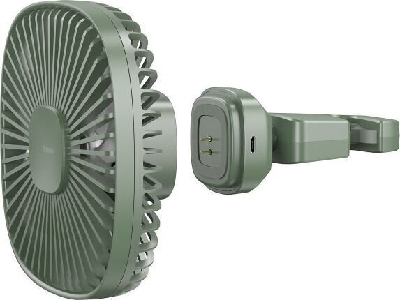 Car fan / fan Baseus Natural Wind (green) hind ja info | Auto elektritarvikud | hansapost.ee