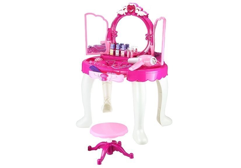 Laste kosmeetikalaud tooliga „Printsess“ hind ja info | Mänguasjad tüdrukutele | hansapost.ee