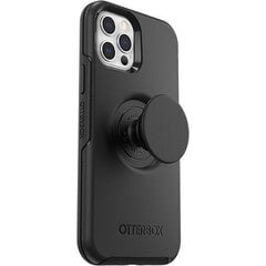 Otterbox case Symmetry Pop with PopSockets for iPhone 12/12 pro, must hind ja info | Telefonide kaitsekaaned ja -ümbrised | hansapost.ee